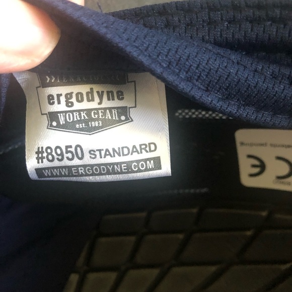 Ergodyne Safety Bump Cap  Head Protection Short Brim Standard Size 8950, Navy - Picture 6 of 8